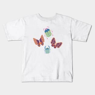 Love Bugs in Bright + Dark Kids T-Shirt